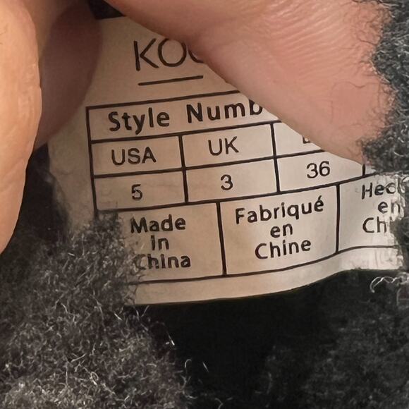 KOOLABURRA by UGG Classic Mini Suede Ankle Boots Pull On Black Womens Size 5 - Picture 9 of 9